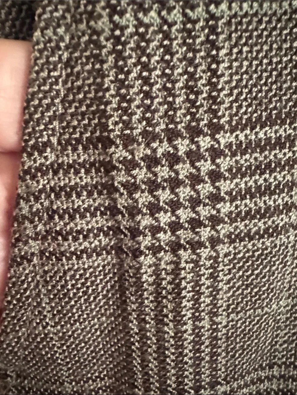 J. Crew Glen Plaid Wide-Leg Trousers in Gray